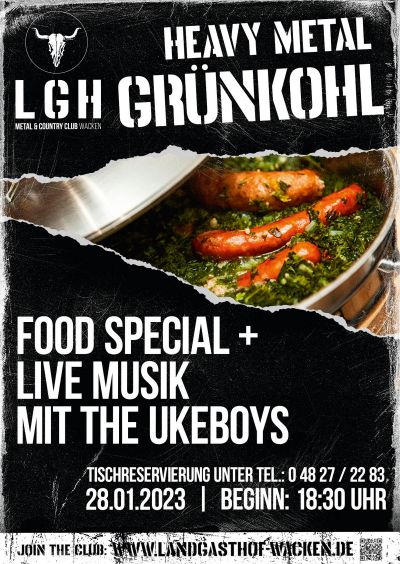 The Ukeboys | Heavy Metal Grünkohl Flyer 28.01.2023