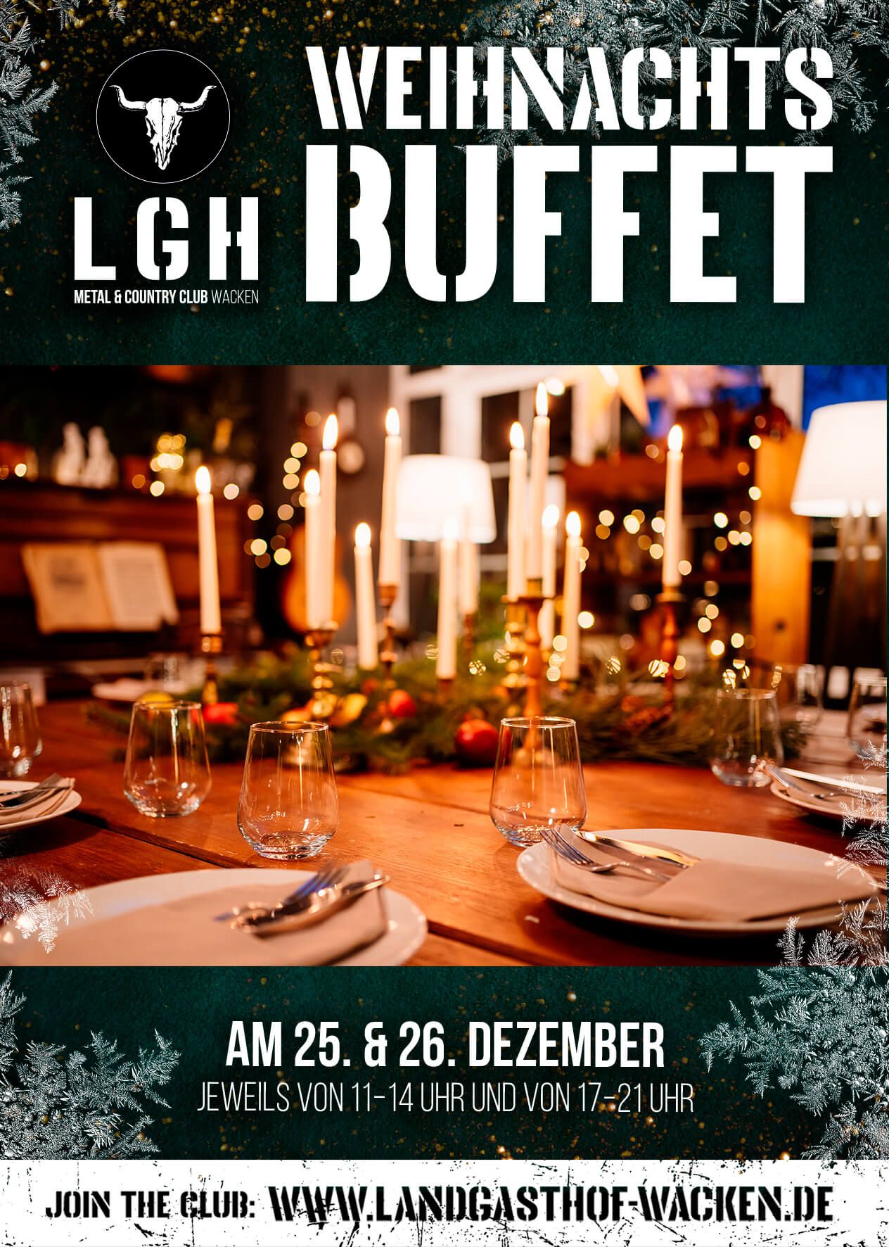 Weihnachtsbuffet im Landgasthof Wacken