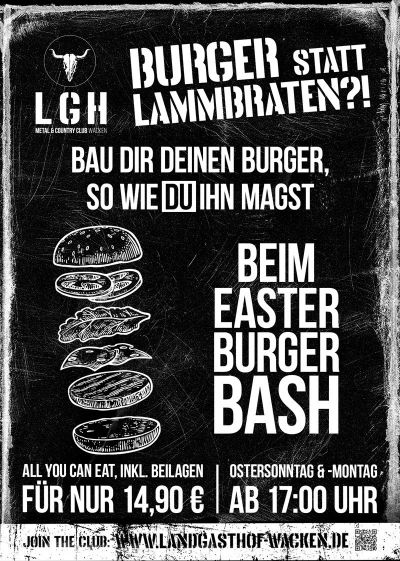 LGH Wacken - Easter Burger Bash - Event Plakat