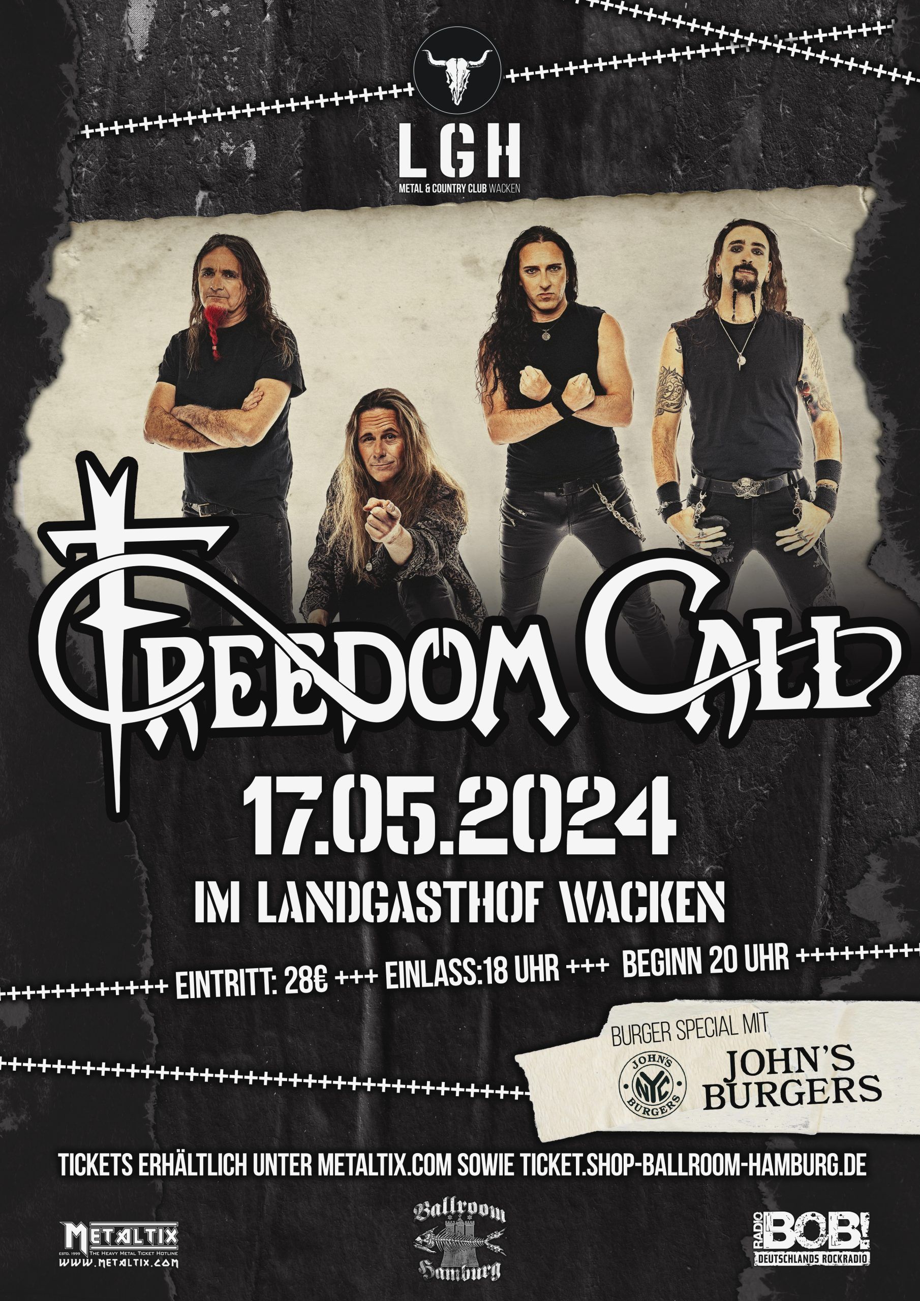 Freedom Call – Happy Metal am 17.05. auf der Clubstage